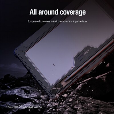 Защитный чехол Nillkin Bumper Leather Case Pro Multi-angle Черный для Samsung Galaxy Tab S9 5G(7)