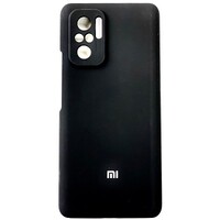 Силиконовый чехол Silicone Case черный для Xiaomi Redmi Note 10