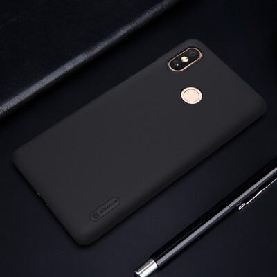 Пластиковый чехол с пленкой Nillkin Super Frosted Shield Черный для Xiaomi Mi Max 3(3)