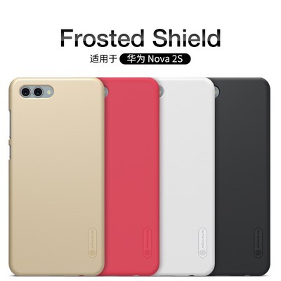 Пластиковый чехол с пленкой Nillkin Super Frosted Shield Red (Красный) для Huawei Nova 2S(4)