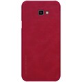 Кожаный чехол Nillkin Qin Leather Case Красный для Samsung J4 Plus (2018)(#2)
