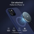 Силиконовая накладка с пластиной Magsafe Nillkin Flex Pure Pro Case Черная для Apple iPhone 12 Pro Max(#7)