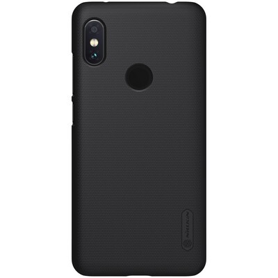 Пластиковый чехол с подставкой Nillkin Super Frosted Shield Черный для Xiaomi Redmi Note 6 Pro(1)