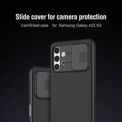 Чехол-накладка Nillkin CamShield черная для Samsung Galaxy A32 5G(7)