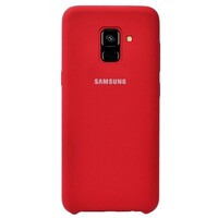Силиконовый чехол Silicone Case красный для Samsung A530F Galaxy A8 (2018)