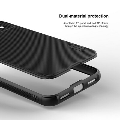 Пластиковый чехол с пластиной Magsafe Nillkin Super Frosted Shield Pro Magnetic Case Черный для Google Pixel 8a(4)