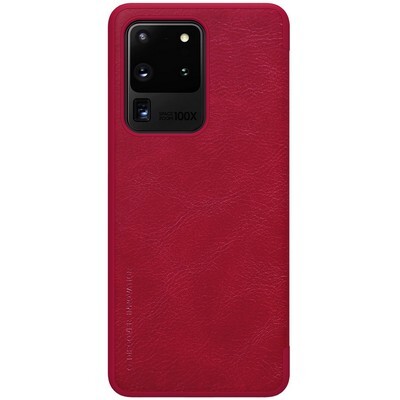 Кожаный чехол Nillkin Qin Leather Case Красный для Samsung Galaxy S20 Ultra(2)