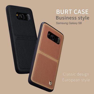 Кожаная накладка Nillkin Burt Series Brown для Samsung G955F Galaxy S8 Plus(6)