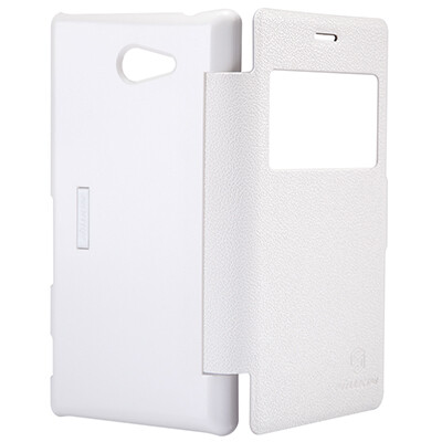 Полиуретановый чехол Nillkin Fresh Series White  для Sony Xperia M2 Dual S50h(1)