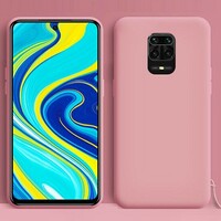 Силиконовый чехол Silicone Case светло-розовый для Xiaomi Redmi Note 9