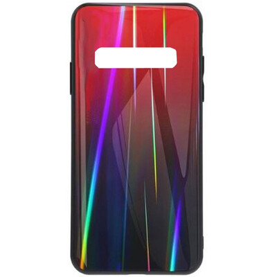 Накладка TPU + Glass Aurora красная для Samsung Galaxy S10e(1)