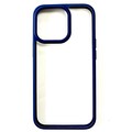 Силиконовый чехол Ipaky Clear Case прозрачно-синий для Apple iPhone 13 Pro(#1)