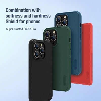 Пластиковый чехол Nillkin Super Frosted Shield Pro Зеленый для Apple iPhone 14 Pro(6)