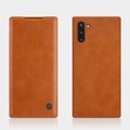 Кожаный чехол Nillkin Qin Leather Case Коричневый для Samsung Galaxy Note 10(#4)