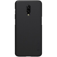 Пластиковый чехол с подставкой Nillkin Super Frosted Shield Черный для OnePlus 6T