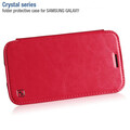 Кожаный чехол книжка HOCO Crystal leather Case Pink для Samsung i8552 Galaxy Win Duos(#1)