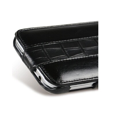 Кожаный чехол Melkco Leather Case Vintage Crocodile Black для Samsung i9500 Galaxy S4(3)