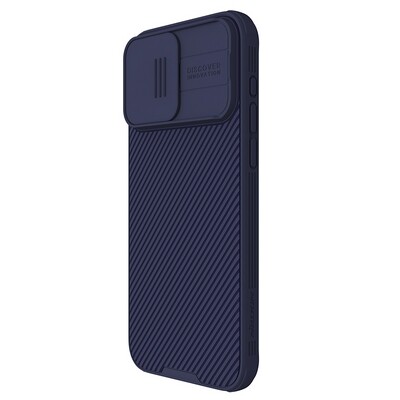 Чехол-накладка с пластиной Magsafe Nillkin CamShield Pro Magnetic Фиолетовая для Apple iPhone 15 Pro Max(3)