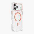 Пластиковый чехол Keephone Aurora MagSafe Case прозрачно-оранжевый для Apple iPhone 17 Pro Max(#1)