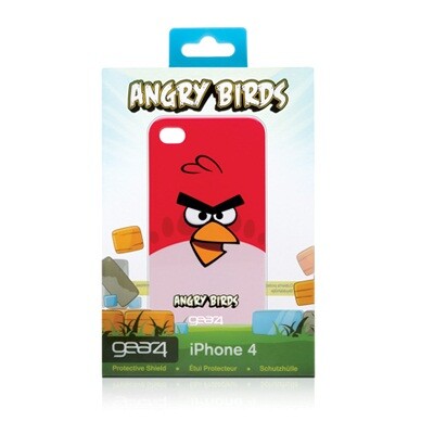 Пластиковый чехол Gear4 Angry Birds Red для Apple iPhone 4/4S(4)
