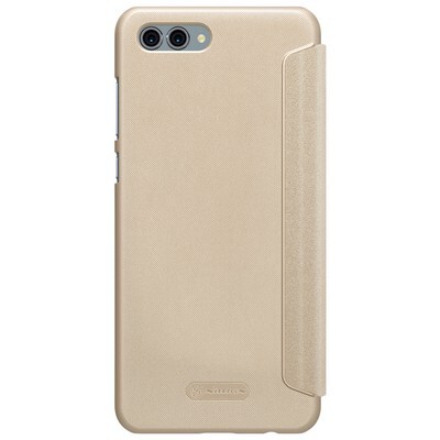 Полиуретановый чехол книга Nillkin Sparkle Leather Case Gold (Золотой) для Huawei Nova 2S(2)
