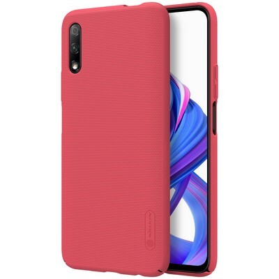 Пластиковый чехол с подставкой Nillkin Super Frosted Shield Красный для Huawei Honor 9X(3)