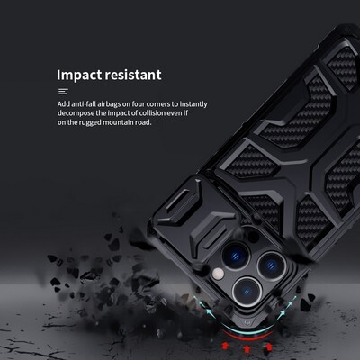 Противоударная-накладка Nillkin Adventurer Case Черная для Apple iPhone 13 Pro Max(6)