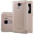 Полиуретановый чехол Nillkin Sparkle Leather Case Gold для Huawei Honor 7(#3)