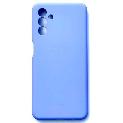 Силиконовый чехол с микрофиброй Silicone Case лавандовый для Samsung Galaxy A13 5G(1)