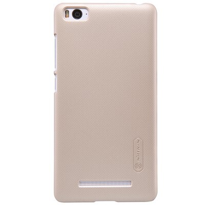 Пластиковый чехол с пленкой Nillkin Super Frosted Shield Gold для Xiaomi MI4i(1)