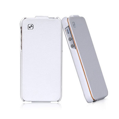Кожаный чехол HOCO Duke leather case White для Apple iPhone 5/5s/SE(1)