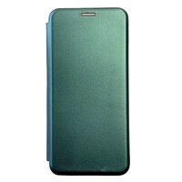 Чехол-книга на основе из силикона Book Case New 3D зеленый для Xiaomi Redmi Note 10