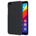 Пластиковый чехол с пленкой Nillkin Super Frosted Shield Черный для Huawei Y7 Prime (2018)\ Honor 7C Pro(#3)