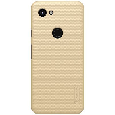 Пластиковый чехол с подставкой Nillkin Super Frosted Shield Золотой для Google Pixel 3a XL(1)