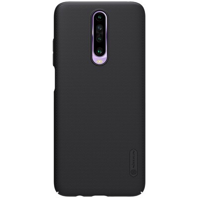 Пластиковый чехол с подставкой Nillkin Super Frosted Shield Черный для Xiaomi Redmi K30 (Poco X2)(1)