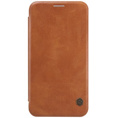 Кожаный чехол Nillkin Qin Leather Case Brown для Samsung Galaxy E7(1)