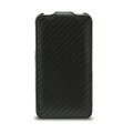 Кожаный чехол Melkco Leather Case Carbon Fiber- Black для Apple iPhone 4/4S(#2)