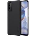 Пластиковый чехол с подставкой Nillkin Super Frosted Shield Черный для Huawei Honor 30 Pro(#3)