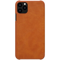 Кожаный чехол-книга Nillkin Qin Series Leather case коричневый для Apple iPhone 11 Pro Max