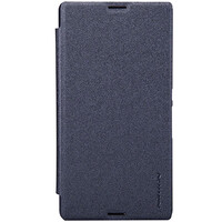 Полиуретановый чехол Nillkin Sparkle Leather Case Black  для Sony Xperia E3 Dual