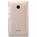 Пластиковый чехол с пленкой Nillkin Super Frosted Shield Gold для Microsoft Lumia 435(#1)