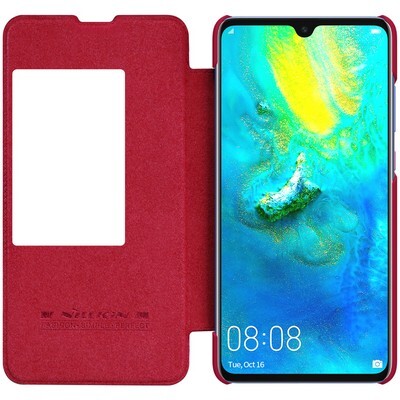 Кожаный чехол Nillkin Qin Leather Case Черный для Huawei Mate 20X(3)