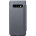 Полиуретановый чехол книга Nillkin Sparkle Leather Case Черный для Samsung Galaxy S10 Plus(#2)