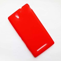 Силиконовый чехол Becolor Red Mat для Sony Xperia C3 S55t