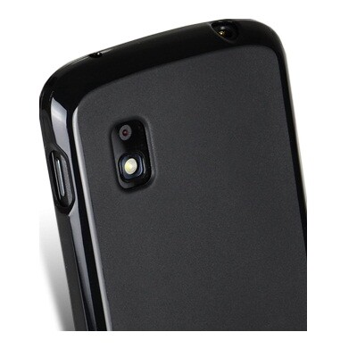 Силиконовый чехол Melkco Poly Jacket TPU Case Black для LG E960 Nexus 4(4)