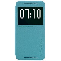 Полиуретановый чехол Nillkin Sparkle Leather Case Blue для HTC One M9