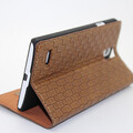Кожаный чехол Ivan Case Brown для Huawei Ascend G700(#1)
