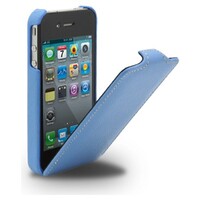 Кожаный чехол Melkco Leather Case Blue LC для Apple iPhone 4/4S