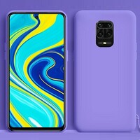 Силиконовый чехол Silicone Case лавандовый для Xiaomi Redmi Note 9