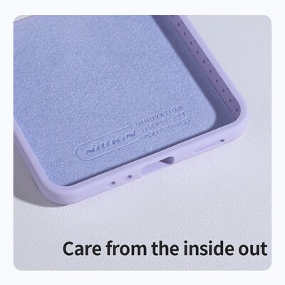 Силиконовая накладка Nillkin Flex Flip Silicone Case Черная для Samsung Galaxy Z Flip 5(4)